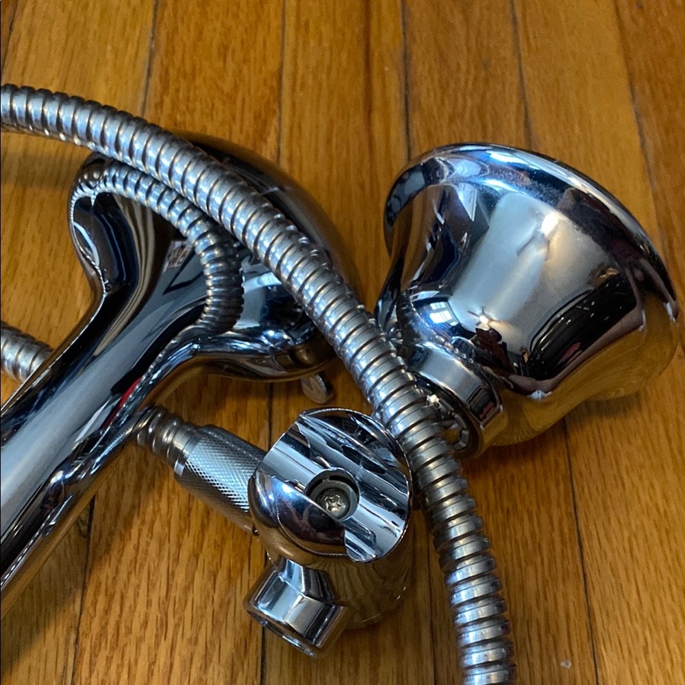 Chrome hand held & head Bathroom shower set Accessories new no box - Picture 9 of 11